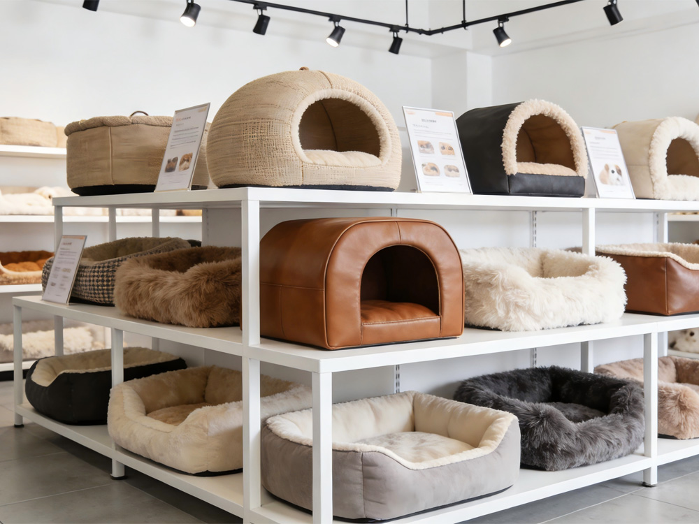 Pet supplies manufacturer custom dog clothing and accessories display