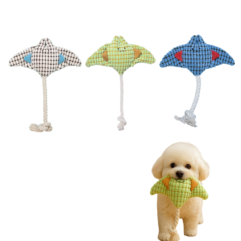 Pet supplies manufacturer custom manta ray plush pet toy design
