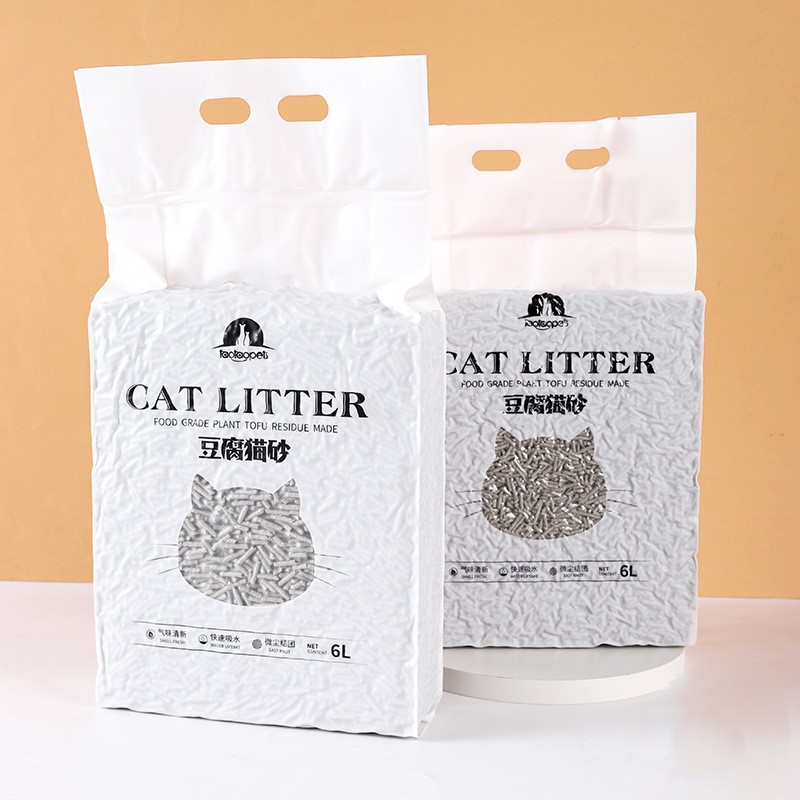 Custom Vacuum Packaging All-Natural Flushable Tofu Cat Litter