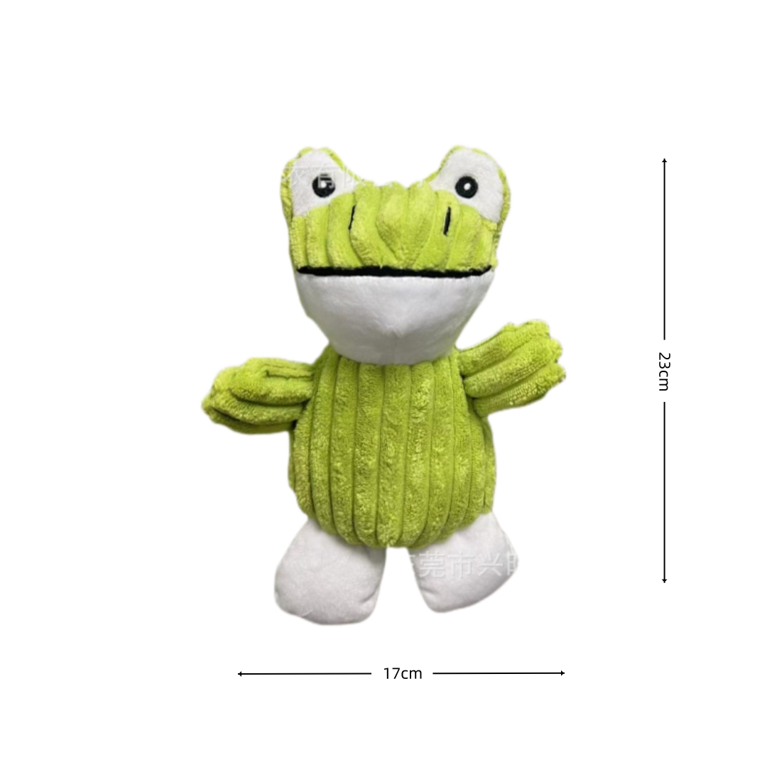 Private Label Rabbit Frog Plush Pet Squeaky Toys Manufacture for Small Dog