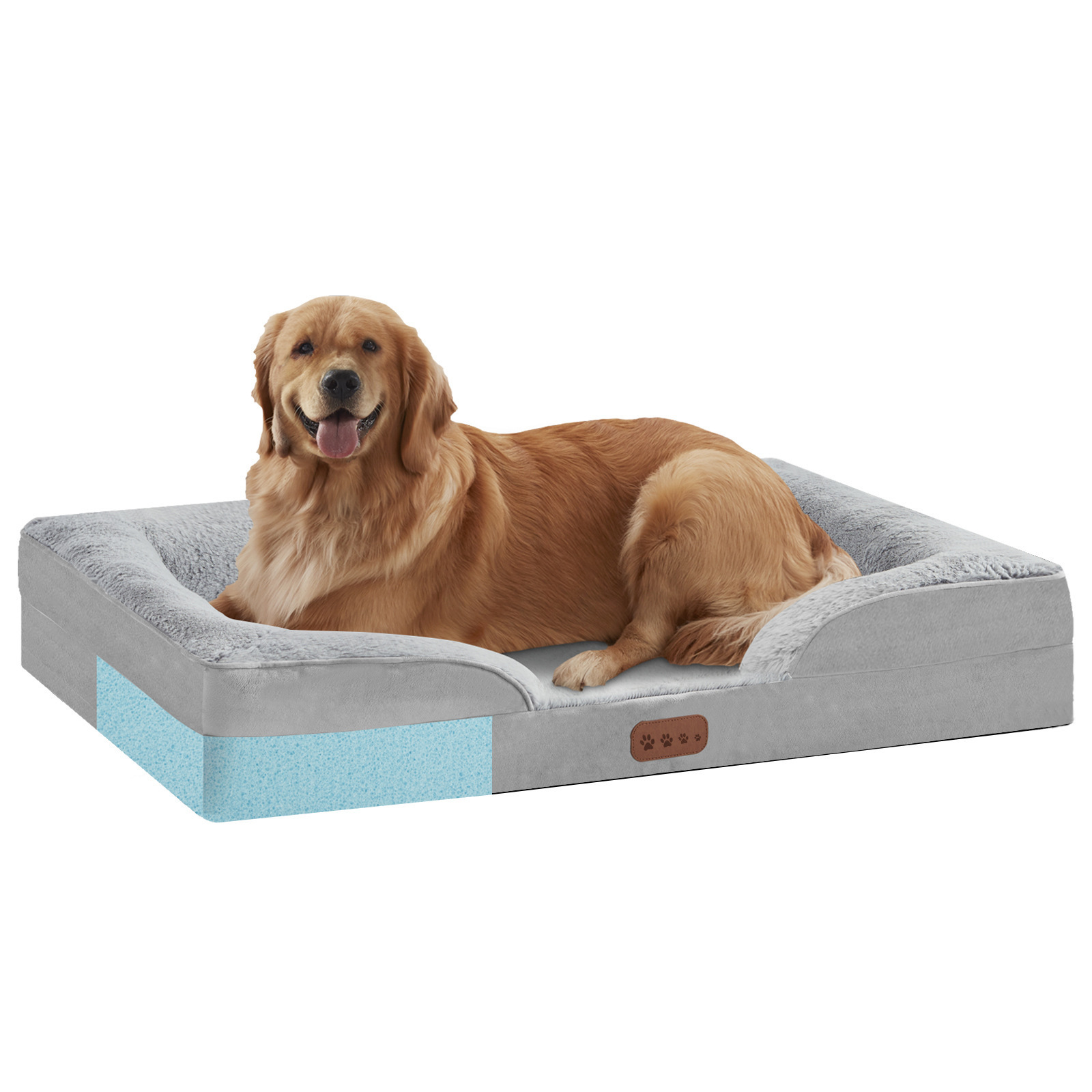 Custom Color Pet Plush Bed Soft Memory Foam Washable Dog Sofa