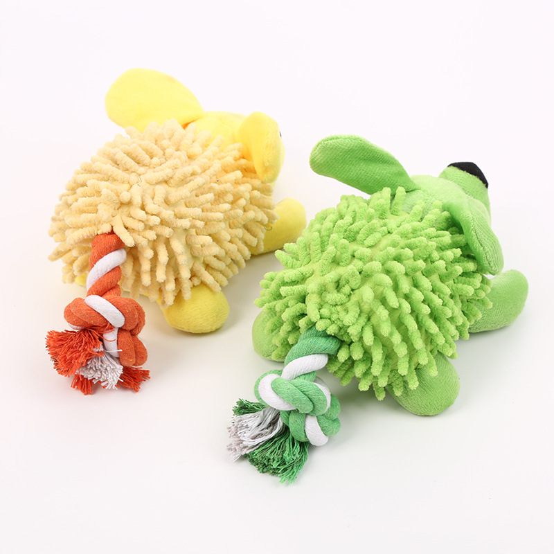 Custom Color Pet Plush Cute Dog Chew Squeaky Interactive Toy