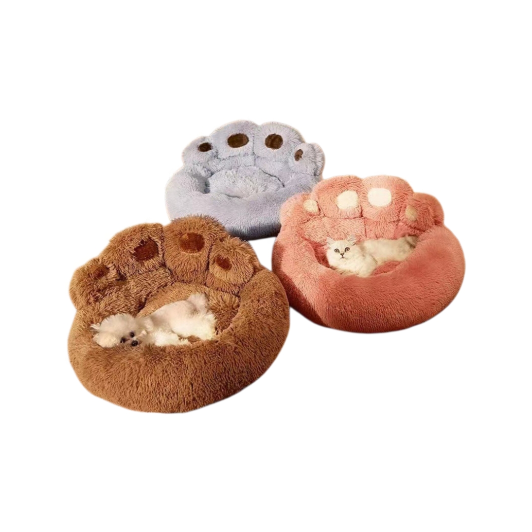 Wholesale Factory Custom Bear Paw Dog Bed Soft Comfortable Plush Cat Nest