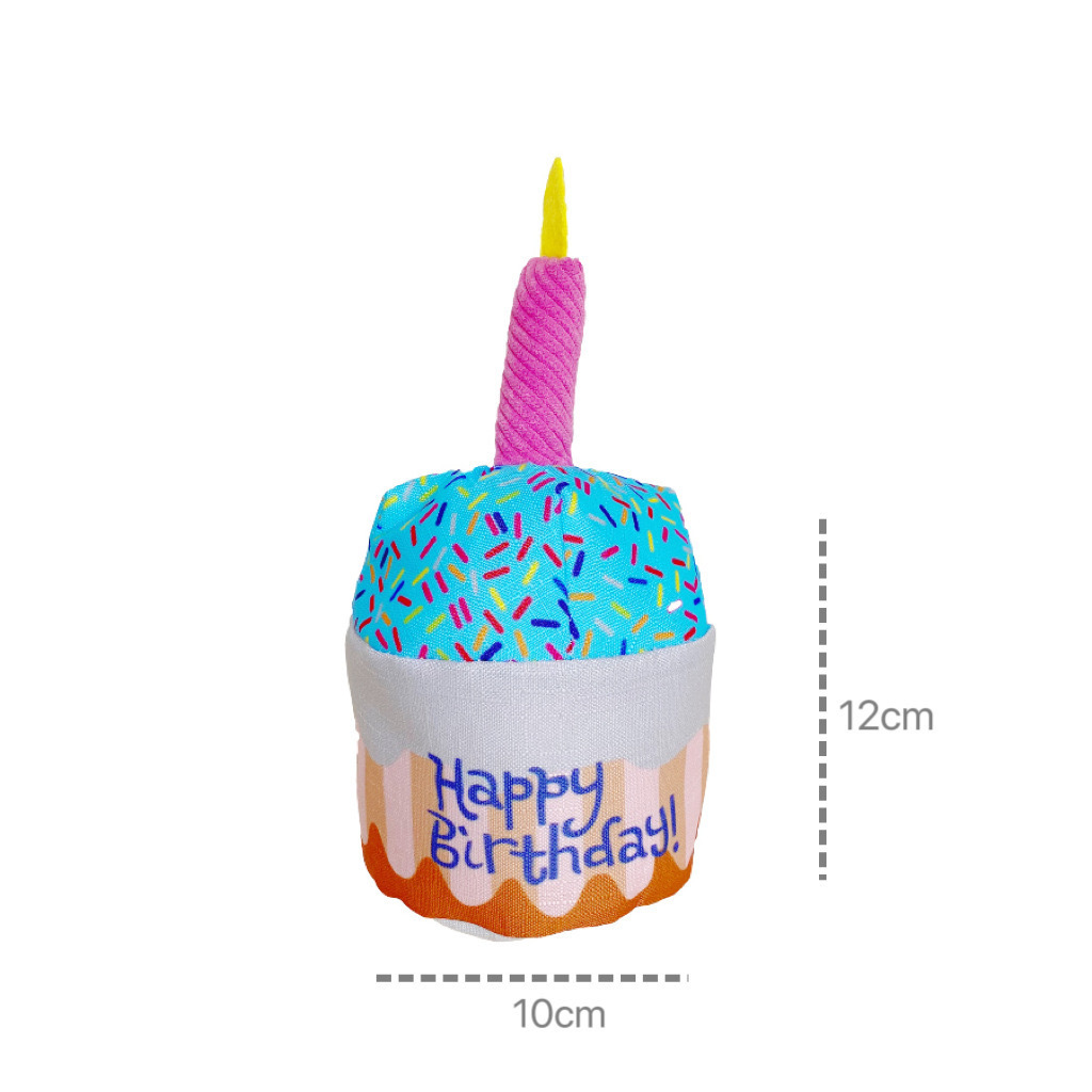 Pet Birthday Gift Custom Logo Plush Soft Dog Chew Squeaky Toy