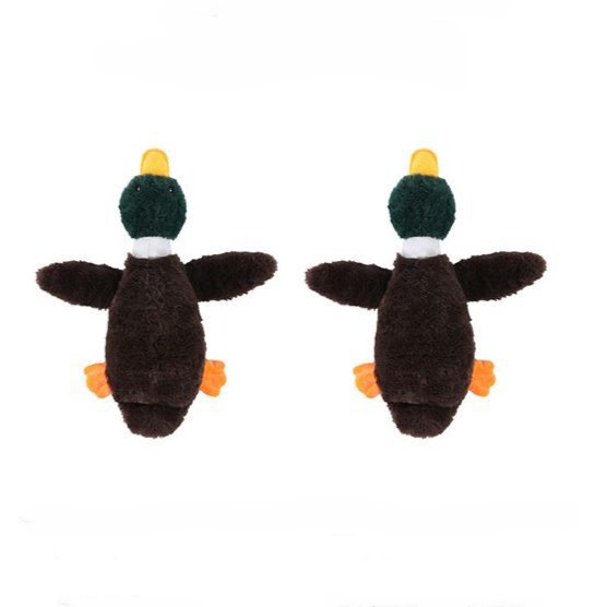 OEM/ODM Plush Simulated Soft Duck Pet Squeaky Dog Interactive Toy