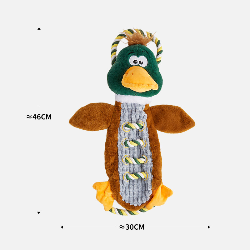OEM/ODM Pet Plush Rope Custom Animal Dog Squeaky Toy