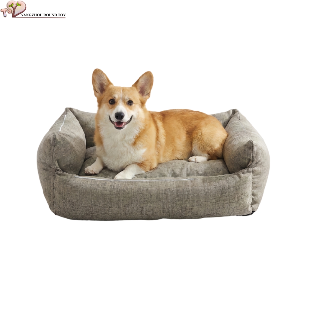 Anti-slip Fluffy Faux Fur Plush Dog Bed Wholesale Manufacture