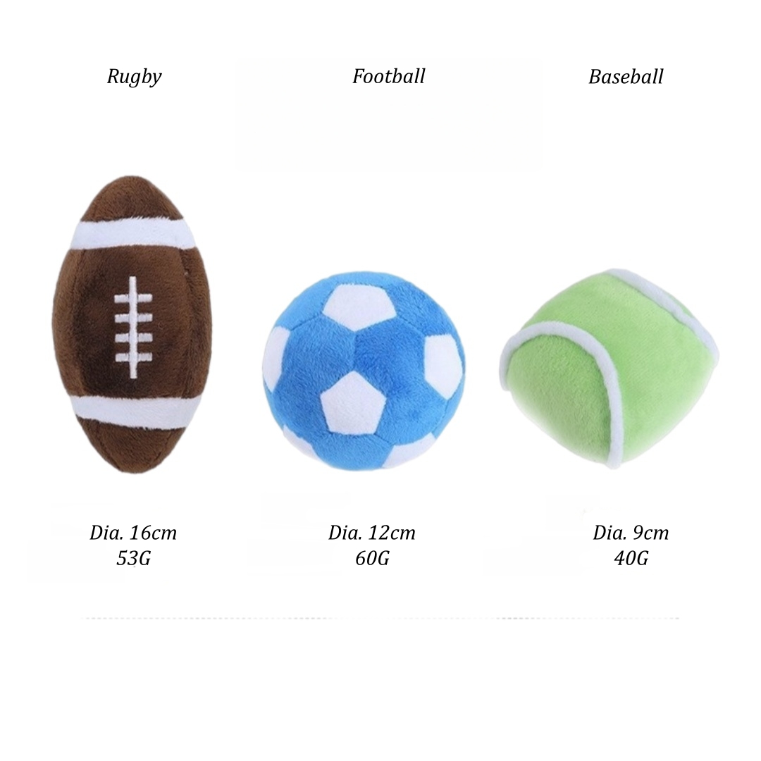 CPSC Ball Collection Plush Squeaky All Breeds Dog Chewy Pet Toys Manufacturer
