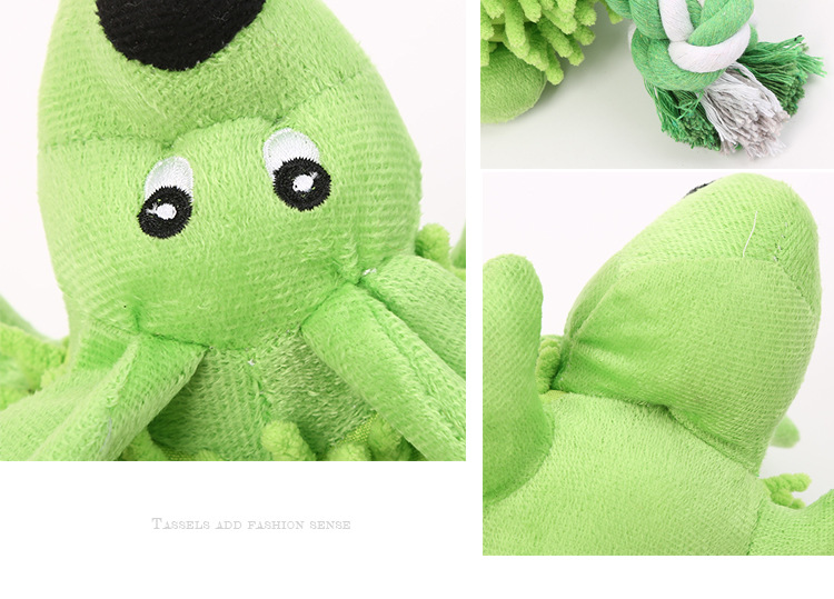 Custom Color Pet Plush Cute Dog Chew Squeaky Interactive Toy