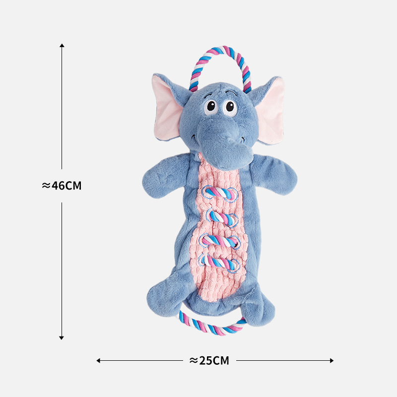 OEM/ODM Pet Plush Rope Custom Animal Dog Squeaky Toy