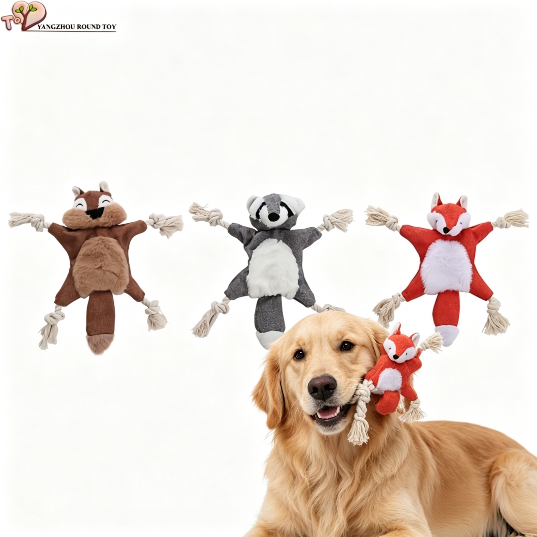 No Stuffing Plush Custom Wholesale Squeaky Crinkle Dog Chewy Toys