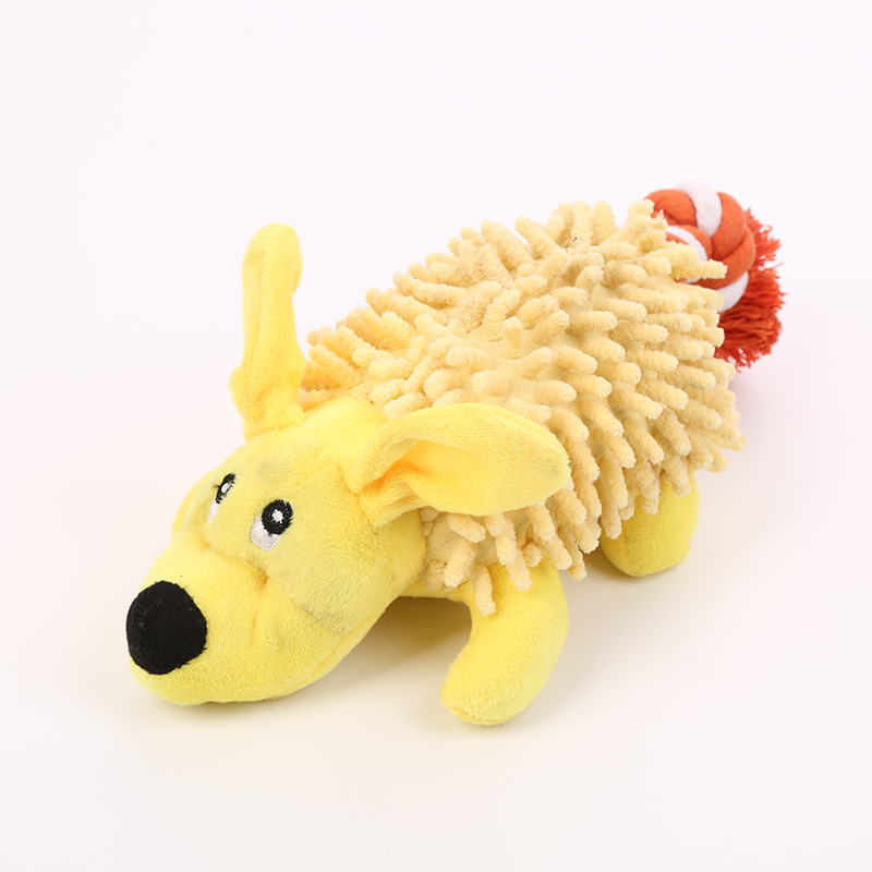Custom Color Pet Plush Cute Dog Chew Squeaky Interactive Toy