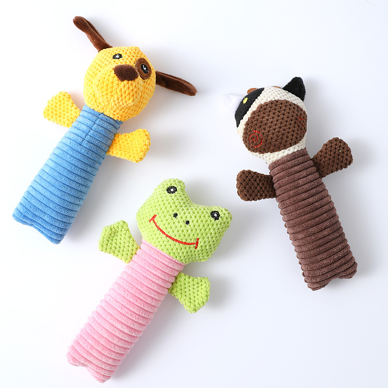 Custom Animal Series Pet Plush Dog Chew Squeaky Interactive Toy
