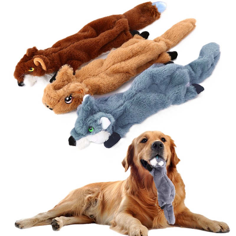 Soft Animal Design Custom Pet Plush Dog Chew Squeaky Toy