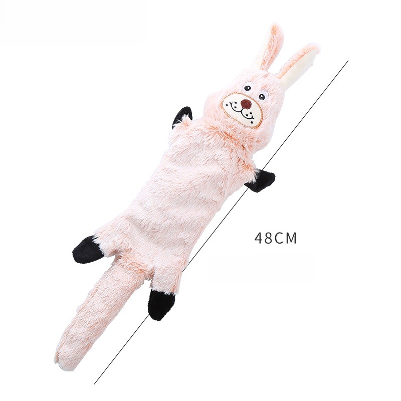 Custom Fluffy Farm Animal Pet Squeaky Plush Dog Chew Toy