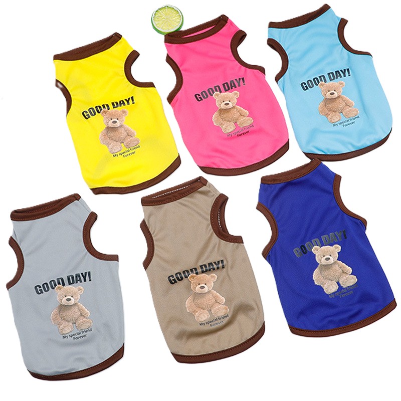 Casual Vintage Custom Printing Pet Sleeveless Vest Dog Tank Top