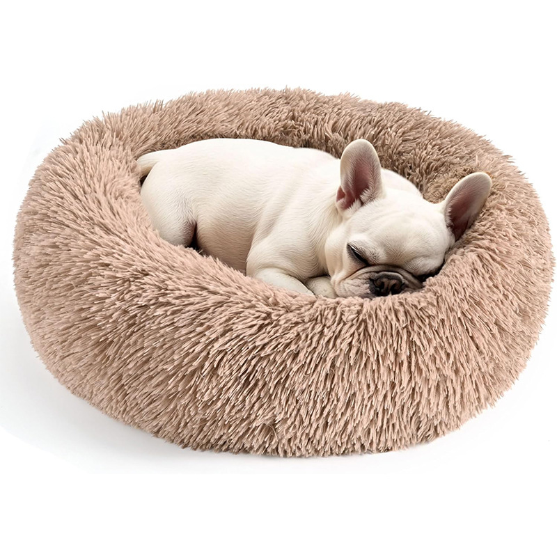 Multi-sized Pet Bed Furry Warm Dog Cat Doughnut Mat