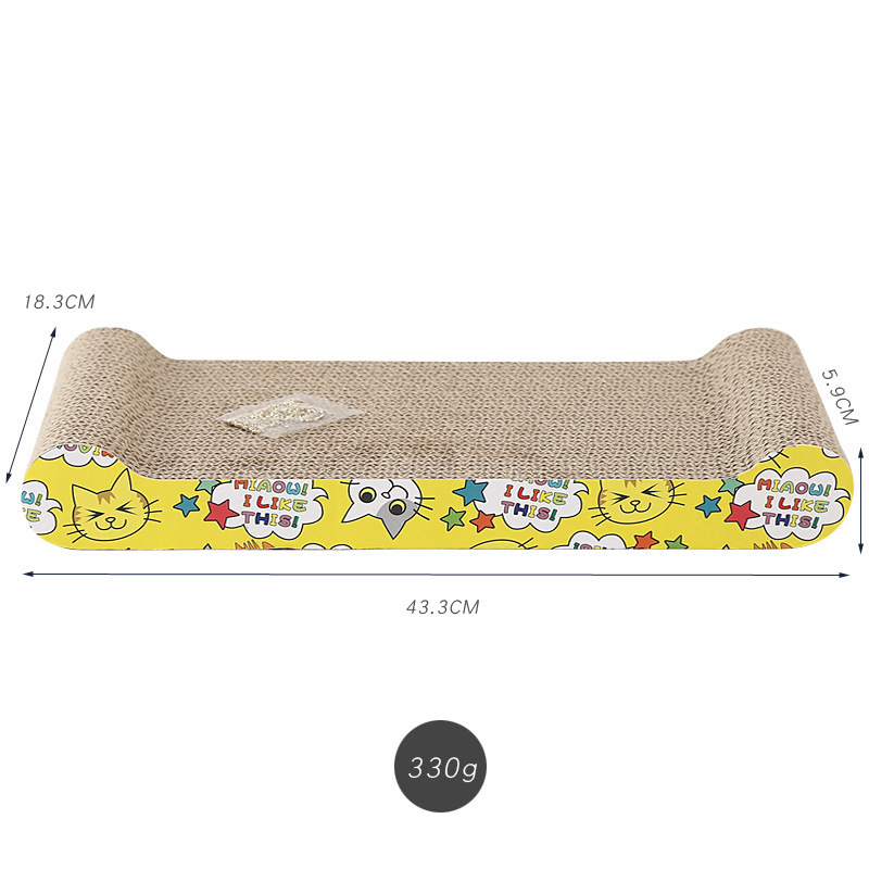High-Density Reversible Corrugated Cat Scratching Post & Pad Collection