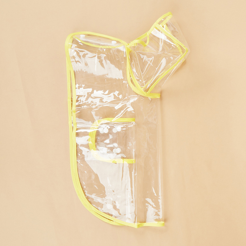 Transparent Waterproof Pet Raincoat Dog Poncho with Custom Logo