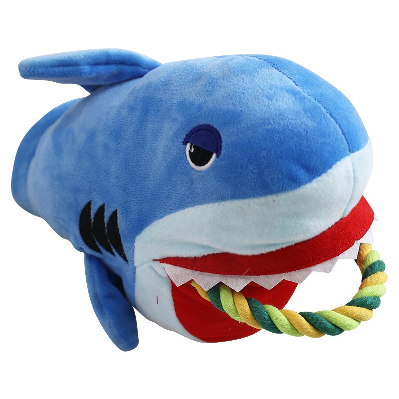 Custom Big-Mouth Animal Pet Plush Rope Dog Chew Interactive Toy
