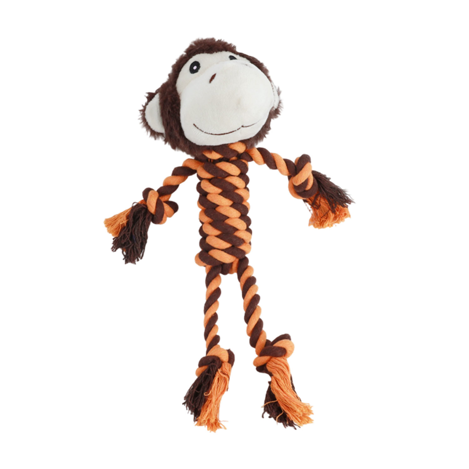 Custom Interactive Braided Cotton Rope Pet Toy Plush Dog Chew Toy