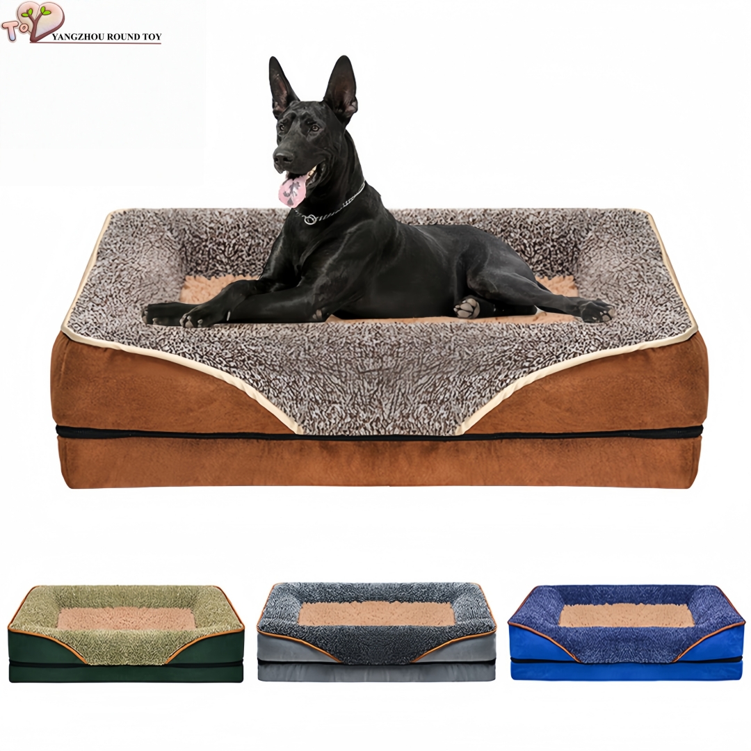 Wholesale Detachable Washable Anti-Slip Plush Dog Sofa Bed All Season Luxury Pet Bed