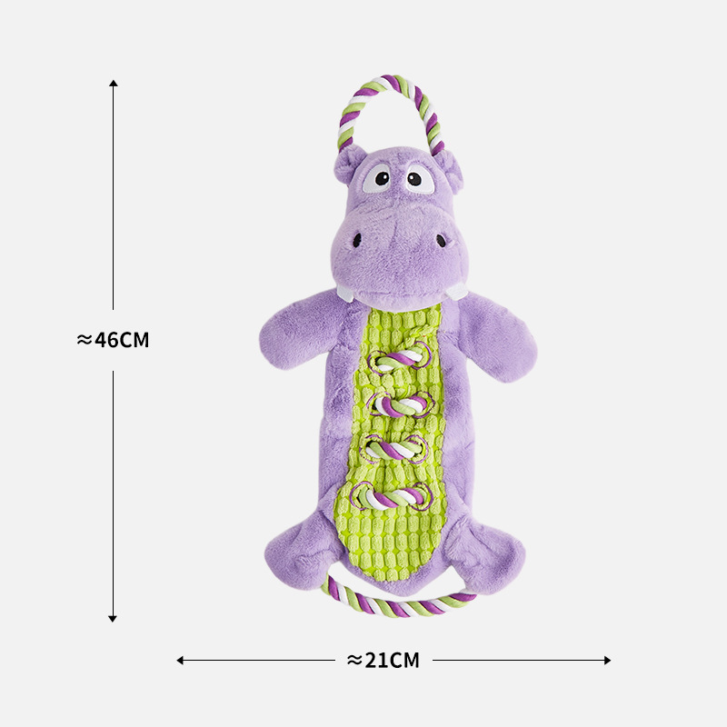 OEM/ODM Pet Plush Rope Custom Animal Dog Squeaky Toy
