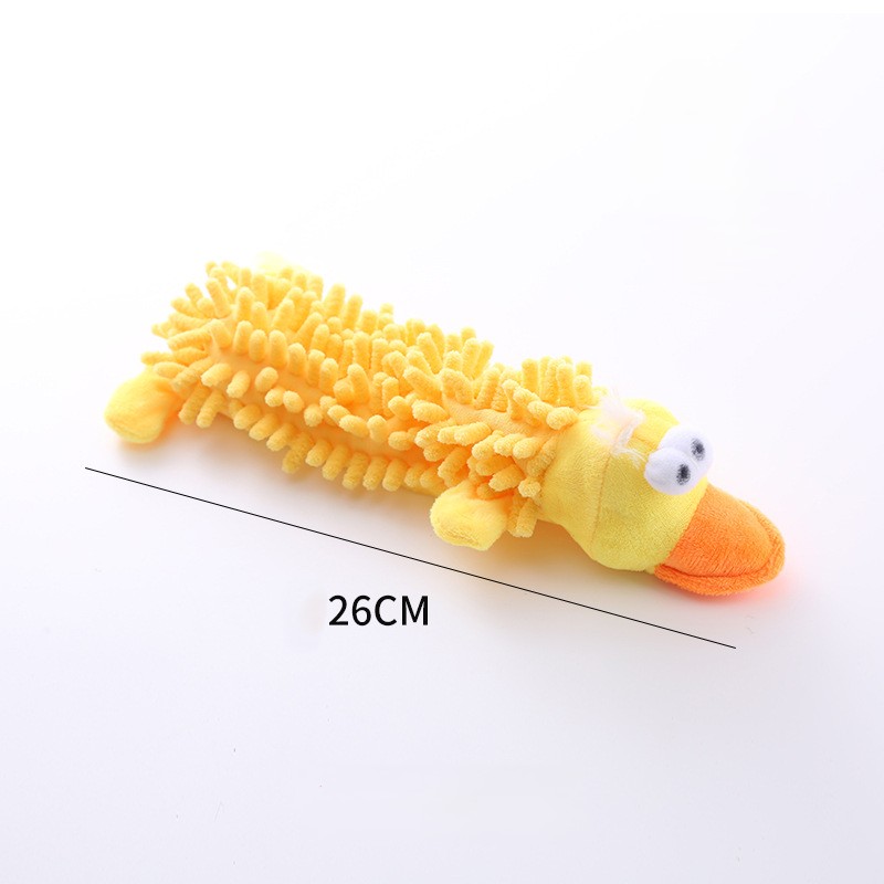 Mop Velvet Caterpillar Shaped Animal Plush Pet Dog Squeaky Toy