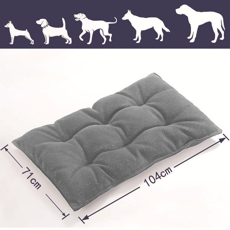 Customized Logo Plush Canvas Pet Mat Cat Cushion Dog Bed