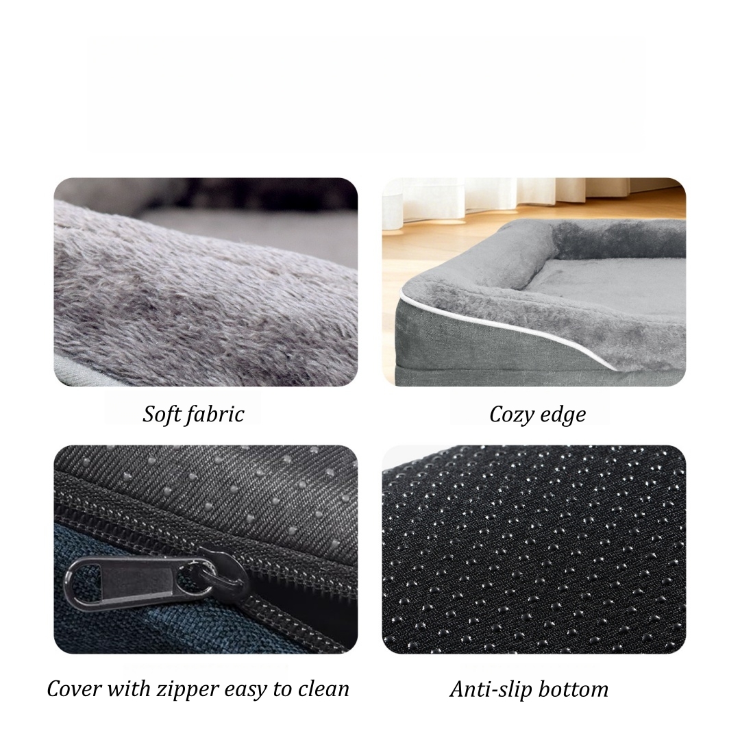 Wholesale Luxury Plush Soft Dog Anti-slip Bed Custom for All Breed Dog