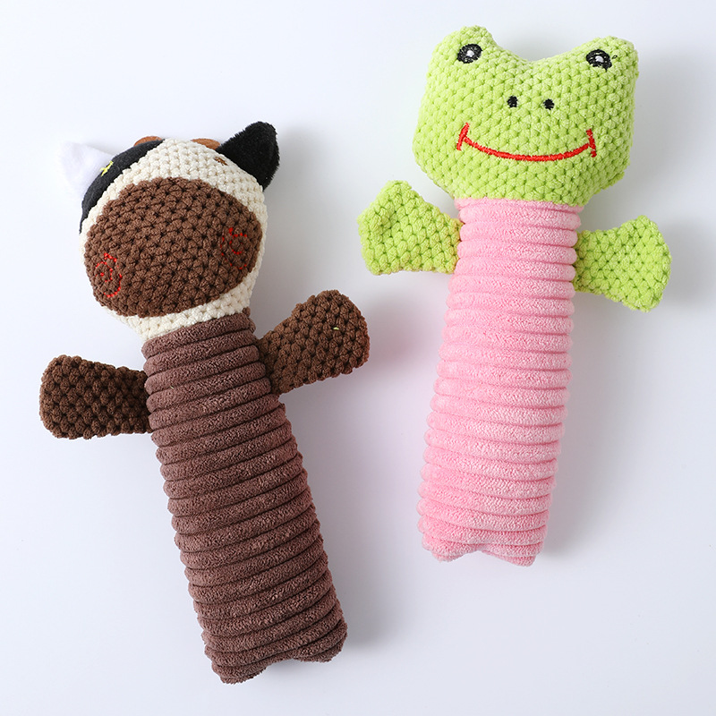 Custom Animal Series Pet Plush Dog Chew Squeaky Interactive Toy