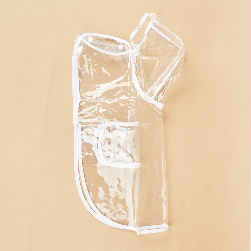 Transparent Waterproof Pet Raincoat Dog Poncho with Custom Logo