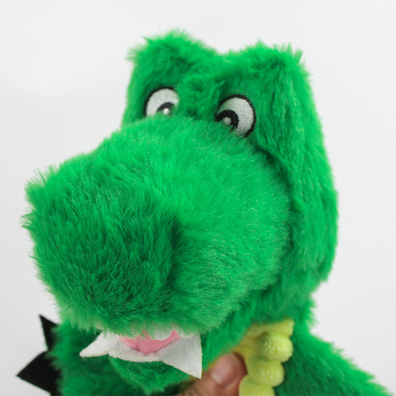 Custom Pet Plush Gator Dog Chew Squeaky Rope Toy