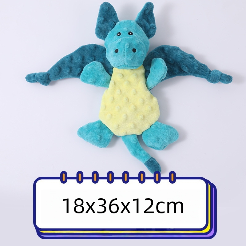 Custom Pet Plush Corduroy Dinosaur Dog Squeaky Toys