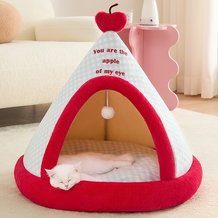 Custom Color Plush Soft Tent Pet Cave Cat Interactive House