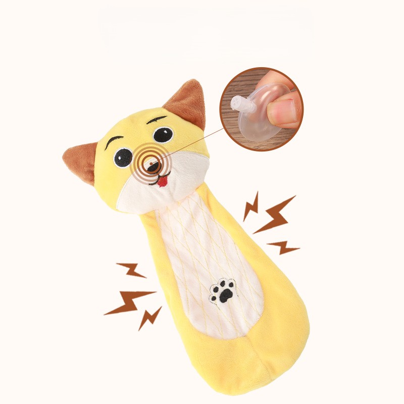 Custom Animal OEM/ODM Pet Plush Dog Chew Squeaky Interactive Toy
