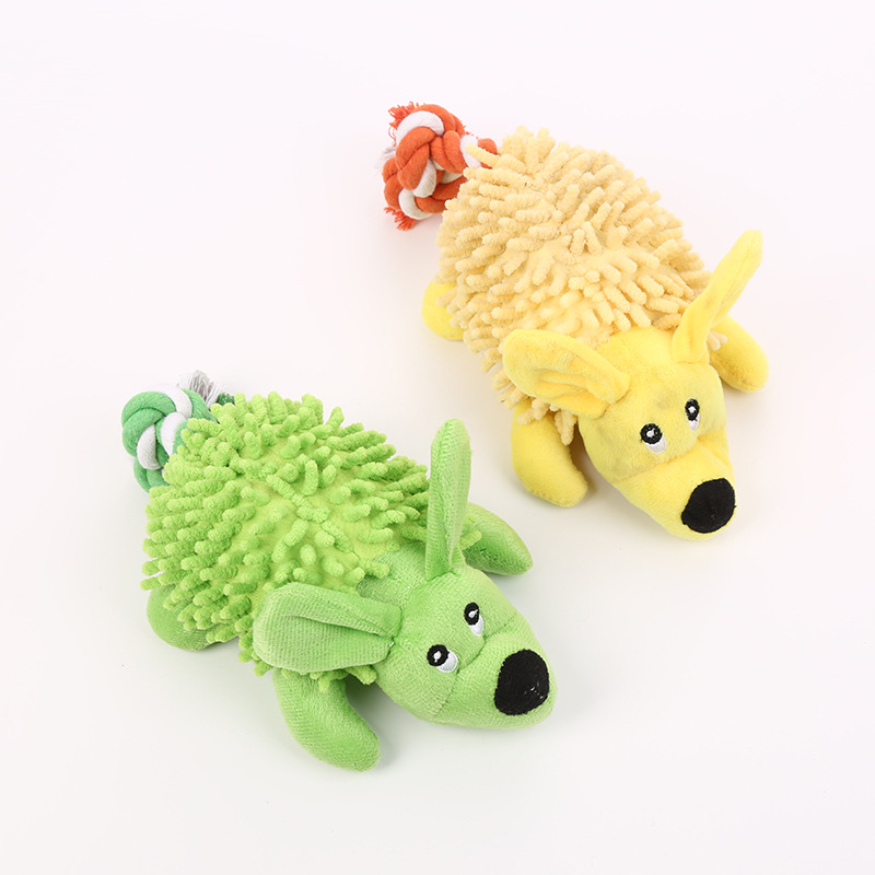 Custom Color Pet Plush Cute Dog Chew Squeaky Interactive Toy