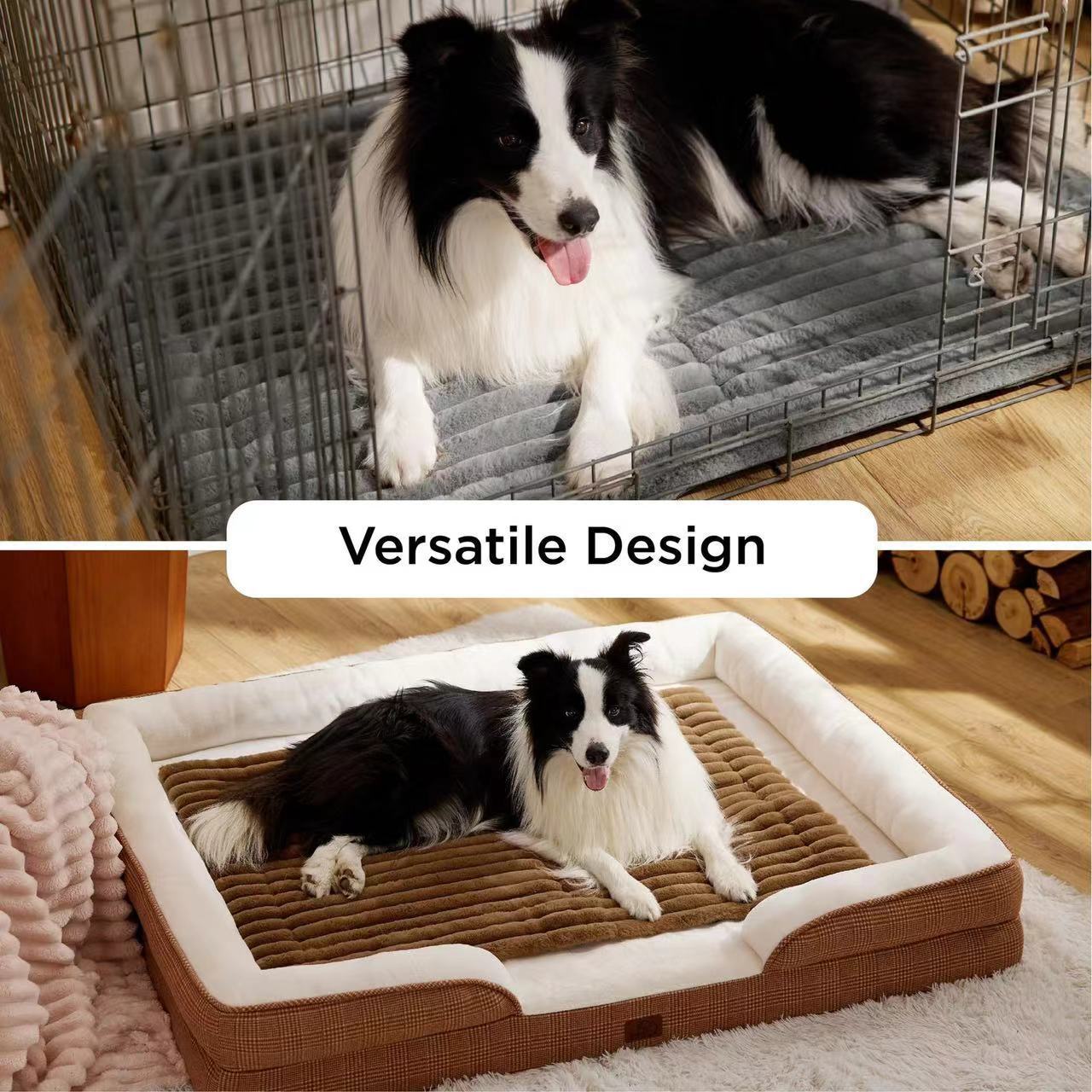 Custom Pet Bed Corduroy Plush Warm Cozy Dog Mat