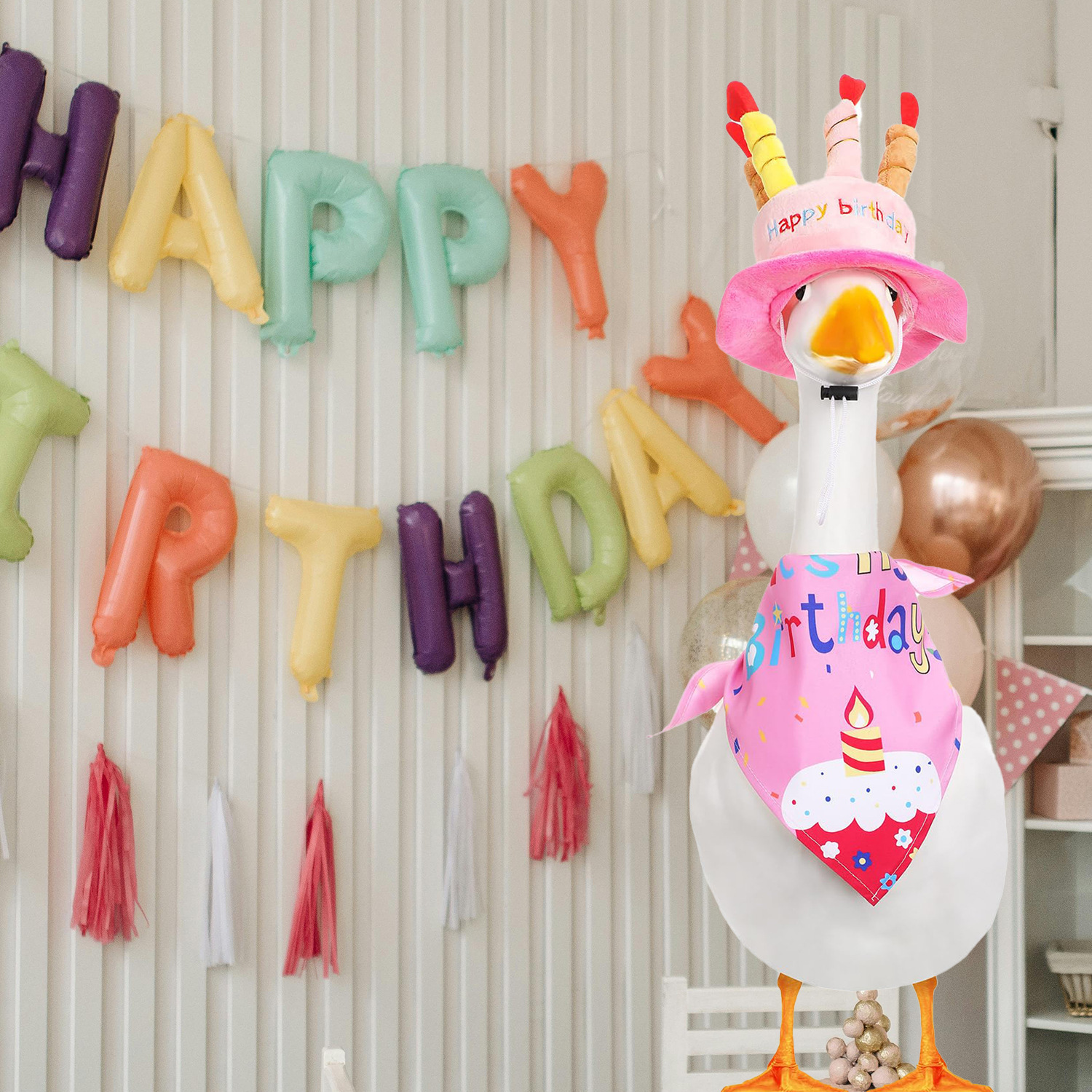 Birthday Pet Gift Custom Logo Plush Soft Duck Goose Dog Hat