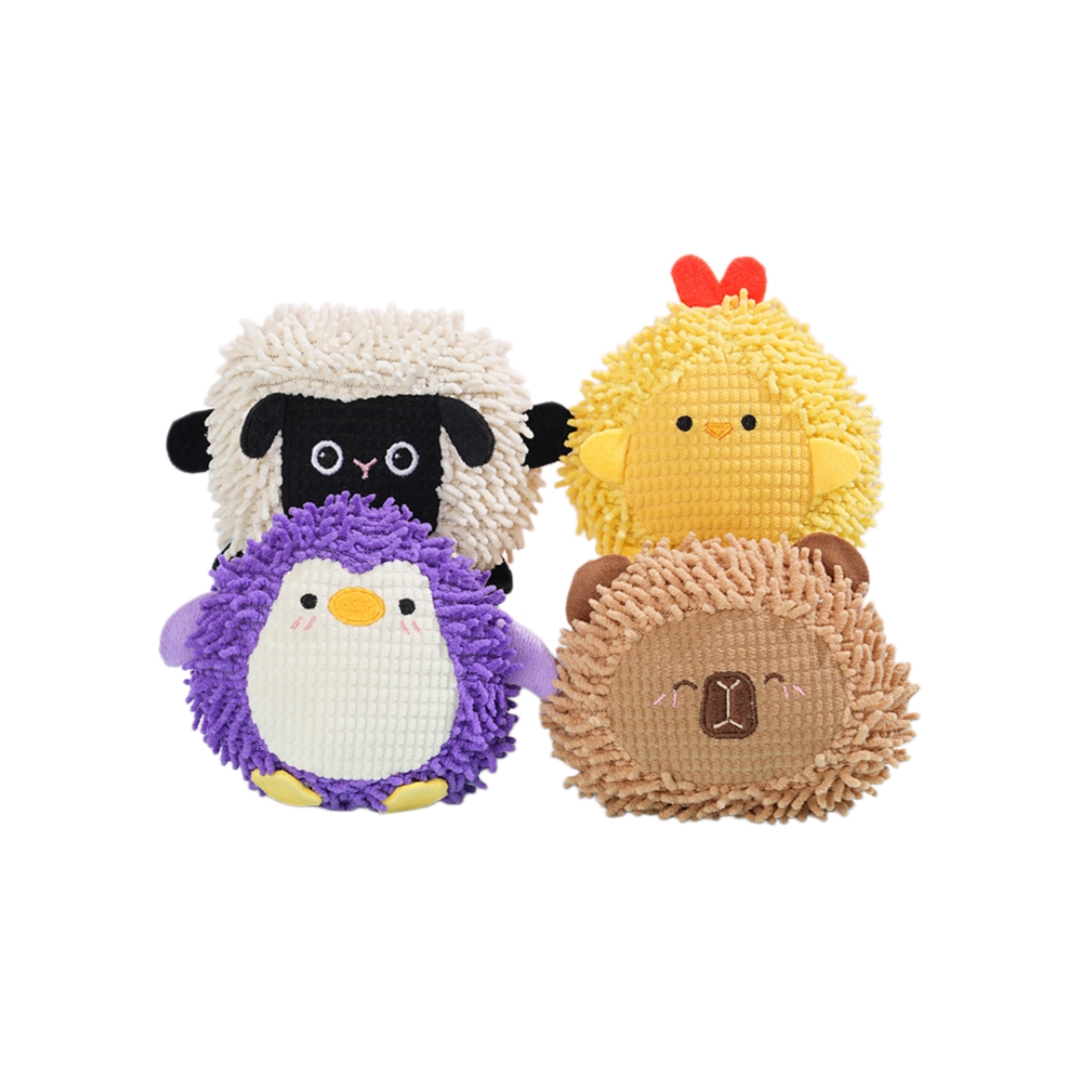 Mop plush custom squeaky dog chewy durable toy wholesale pet toy