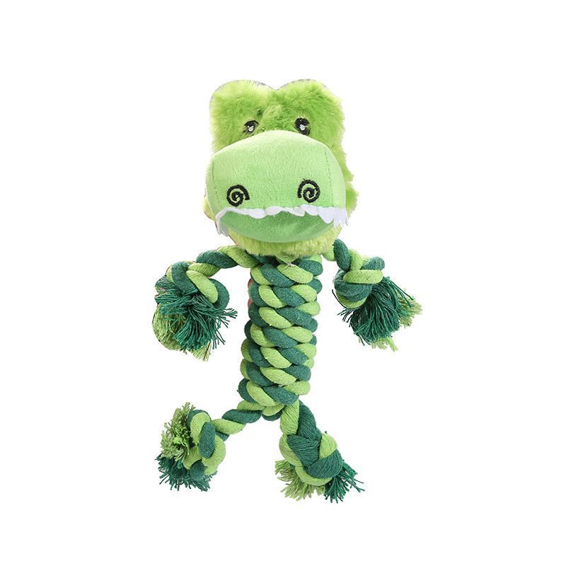 Custom Interactive Braided Cotton Rope Pet Toy Plush Dog Chew Toy