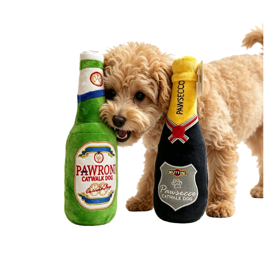 Bottle Stuffed Plush Wholesale Pet Squeaky Toys for Medium Breeds of Dog