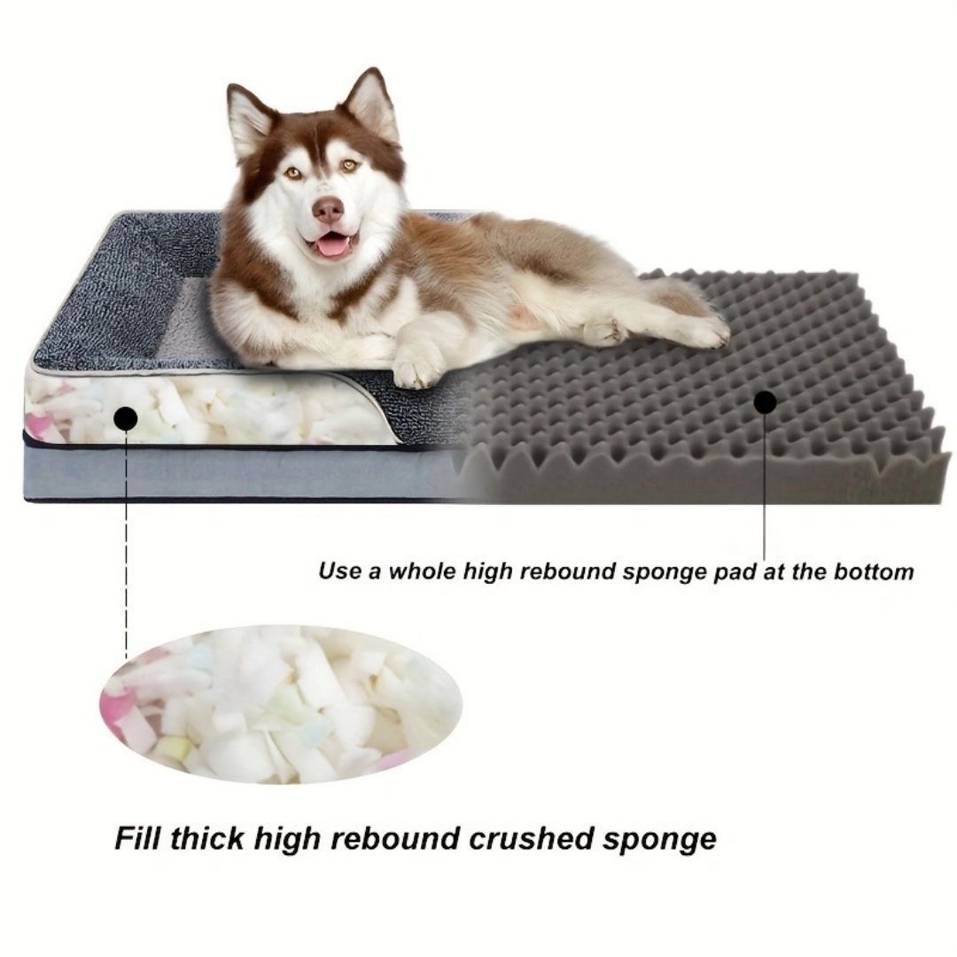 Wholesale Detachable Washable Anti-Slip Plush Dog Sofa Bed All Season Luxury Pet Bed