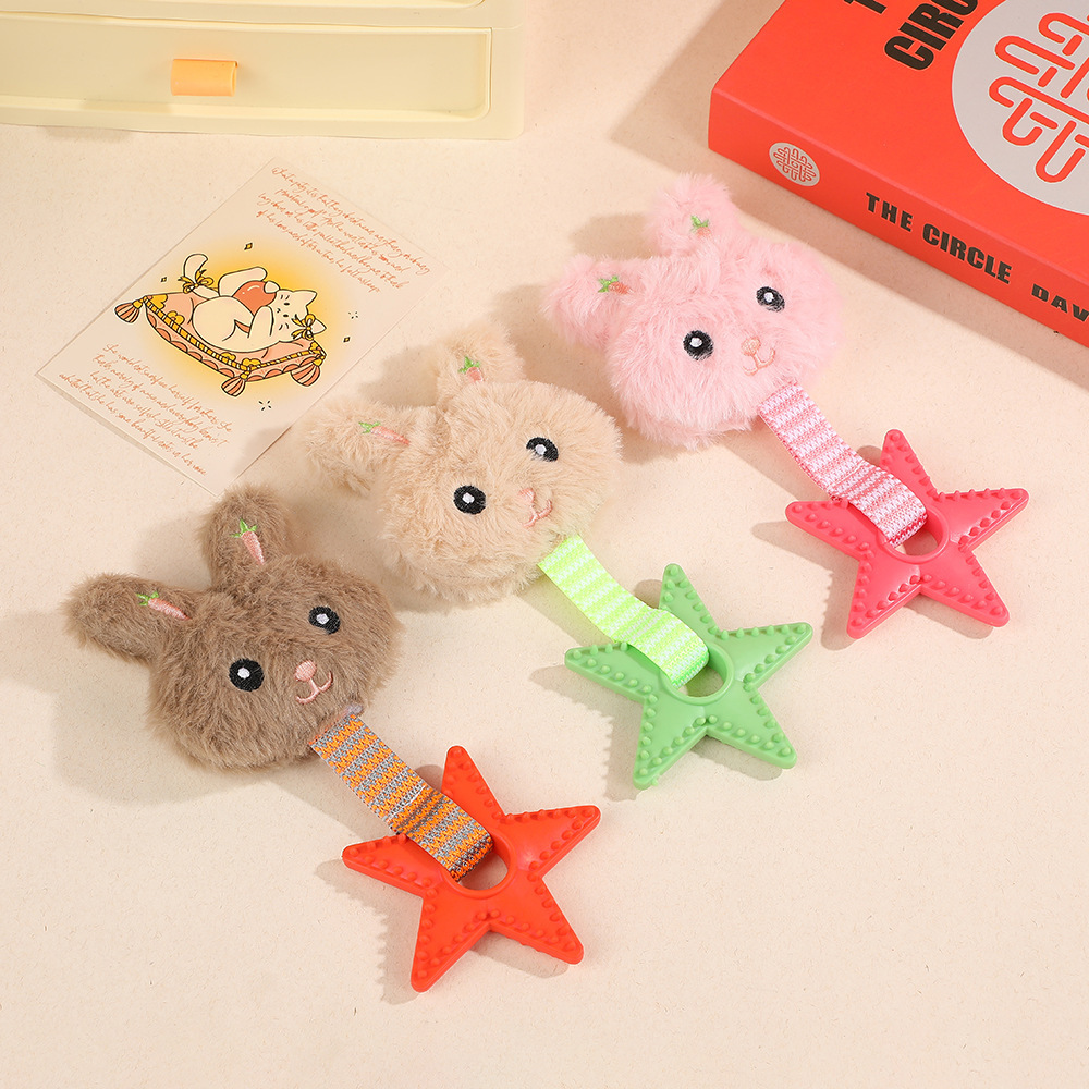 Pet Interactive Toy Custom Plush Monkey Dog Teething Rubber Toy