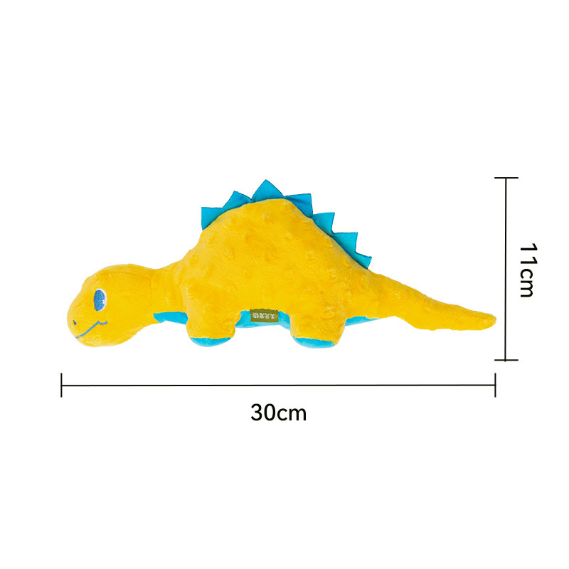 Custom Pet Plush Soft Cute Dinosaur Dog Chew Squeaky Toy Collection