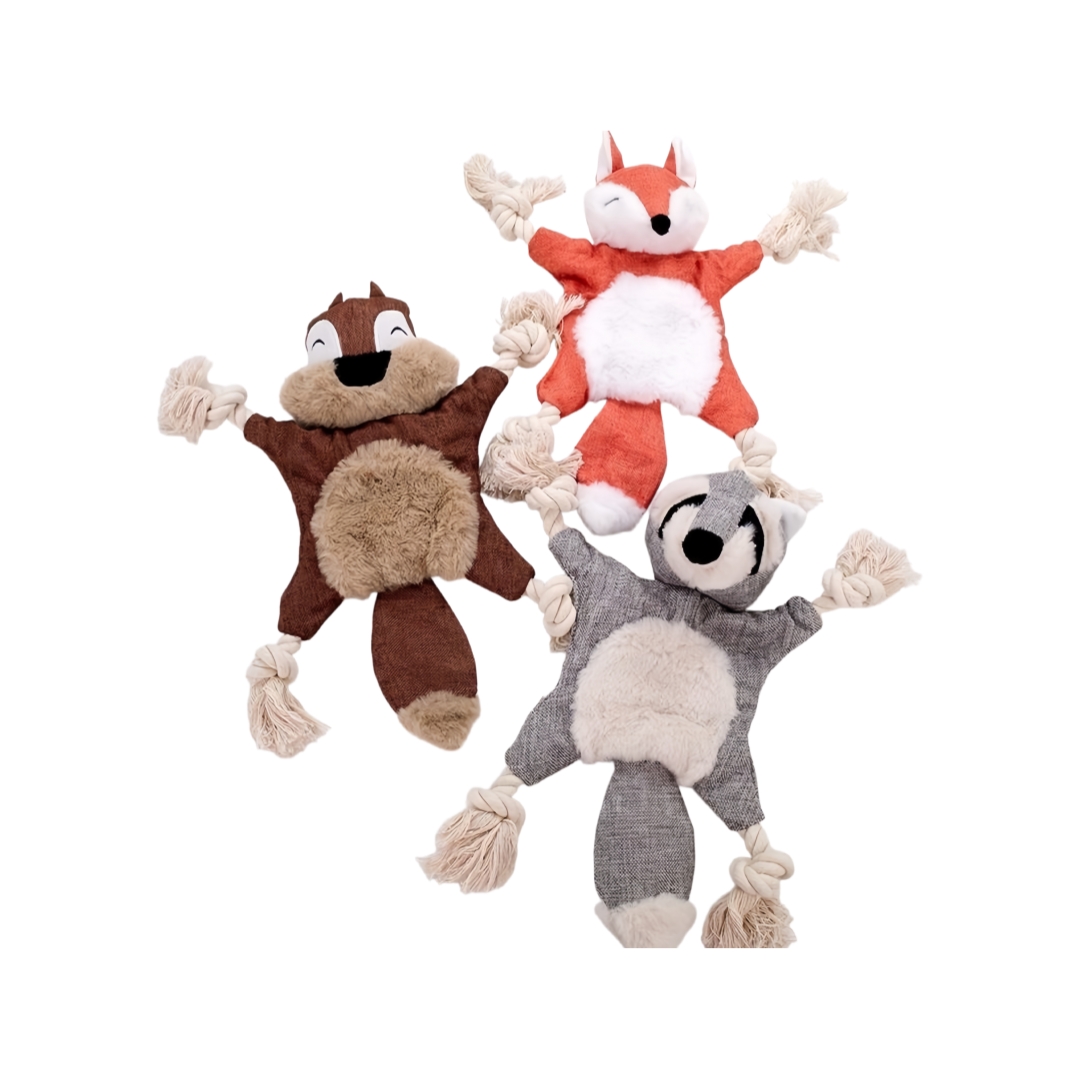 No Stuffing Plush Custom Wholesale Squeaky Crinkle Dog Chewy Toys