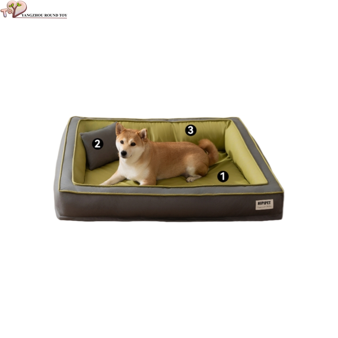 Wholesale Factory Custom Pet Bed All Season Dog Comfortable Filling Plush Bed