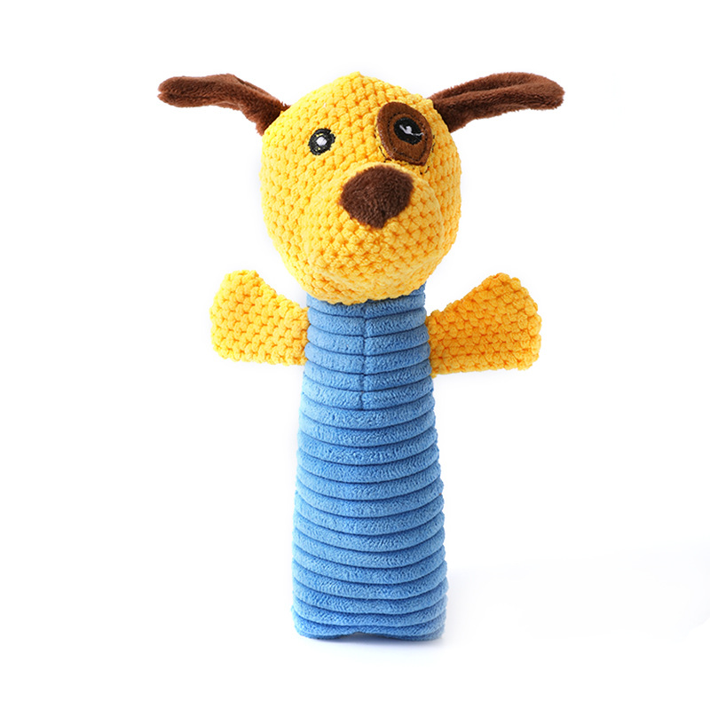 Custom Animal Series Pet Plush Dog Chew Squeaky Interactive Toy