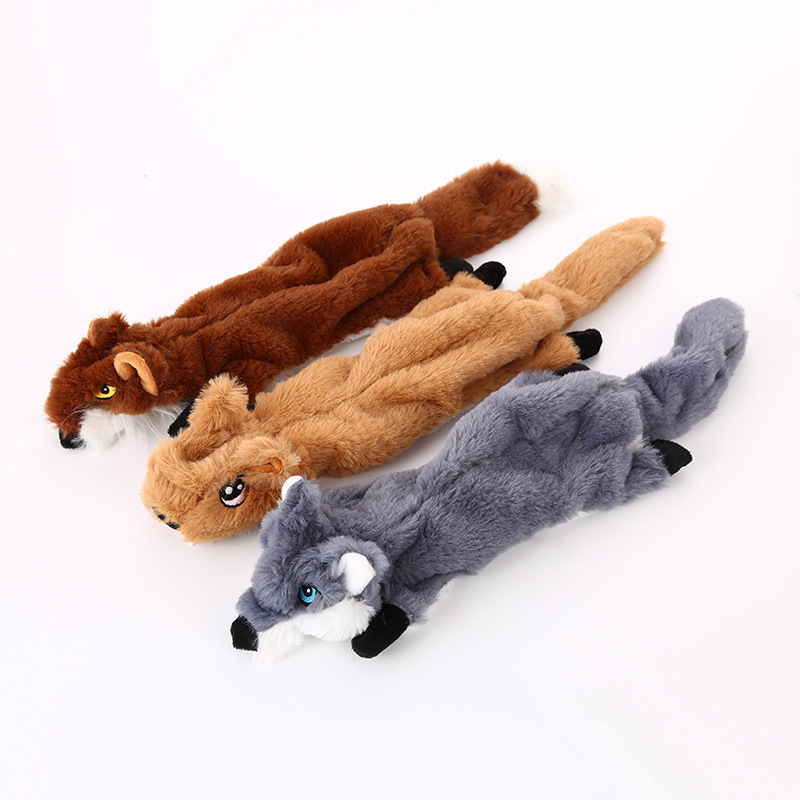 Soft Animal Design Custom Pet Plush Dog Chew Squeaky Toy