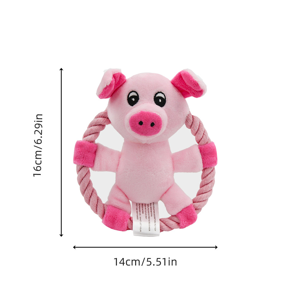 Wholesale Cotton Rope Frisbee Dog Chew Toys Custom Pet Molar Play Toy